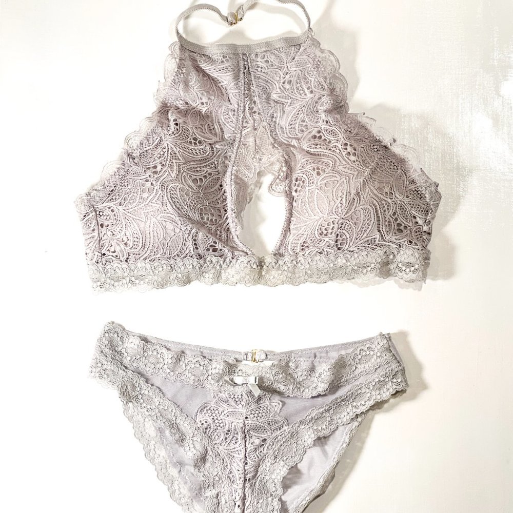 NWT Sophie B. bra & panty set   [ Light grey ]   Lingerie & Intimates